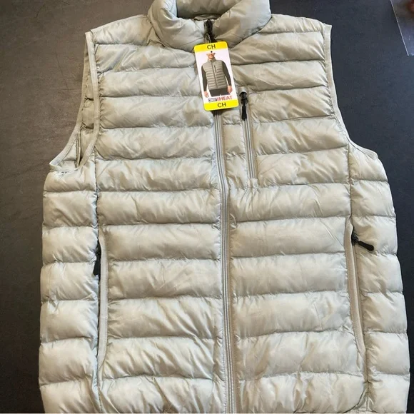 32 Degrees Silver Puffer Vest Size S small NWT - Picture 2 of 13
